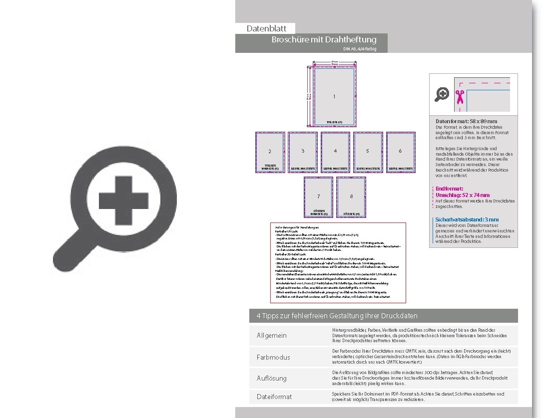 Product Bild brosch__re_mit_drahtheftung__endformat_din_a8__108-seitig