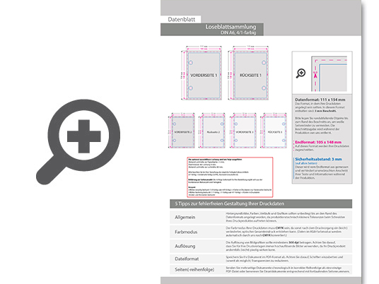 Product Bild loseblattsammlung_din_a6__50_bl__tter_pro_sammlung__vorne_farbig_und_hinten_schwarz_(4_1)