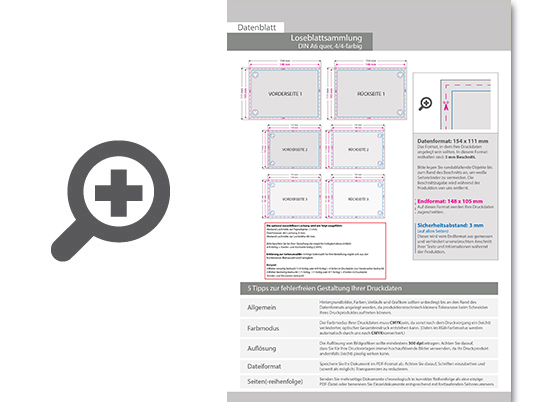 Product Bild loseblattsammlung_din_a6_quer__456_bl__tter_pro_sammlung__vorne_und_hinten_farbig_(4_4)