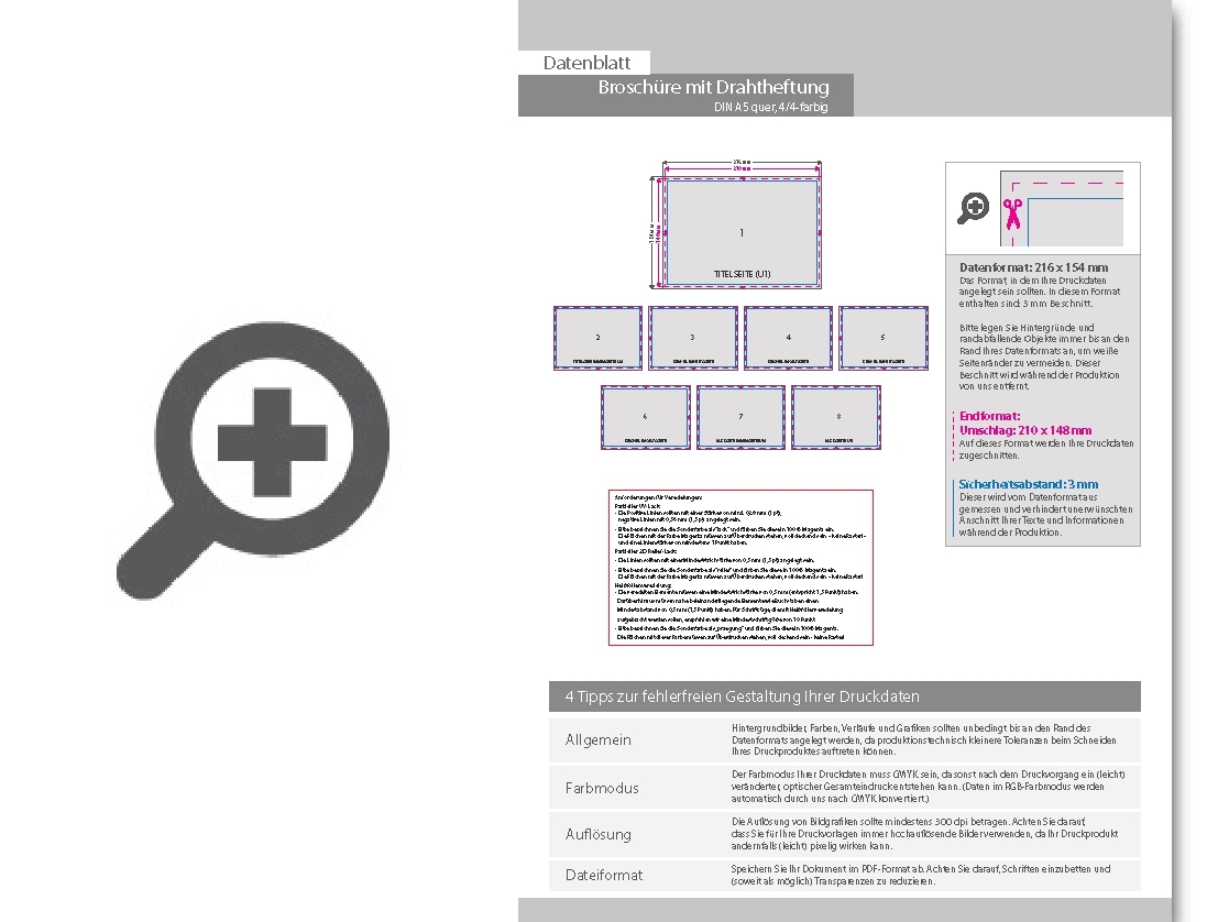 Product Bild brosch__re_mit_drahtheftung__endformat_din_a5_quer__120-seitig
