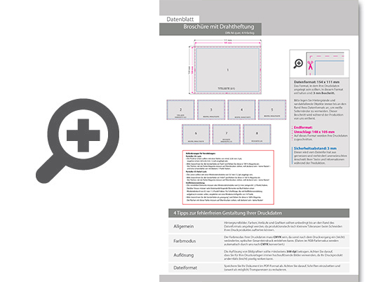 Product Bild brosch__re_mit_drahtheftung__endformat_din_a6_quer__20-seitig