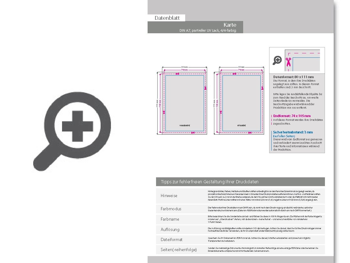 Product Bild faltblatt_din_a7_4-seiter_4_4_farbig_mit_beidseitig_partieller_uv-lackierung