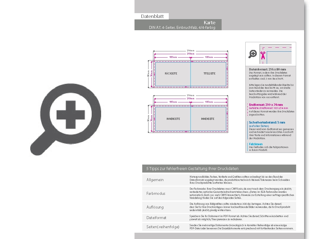 Product Bild einladungskarte__gefalzt_auf_din_a7_quer__vertikaler_mittelfalz__4-seitig
